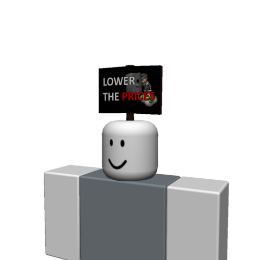 "Lower The Prices on Items!" Sign